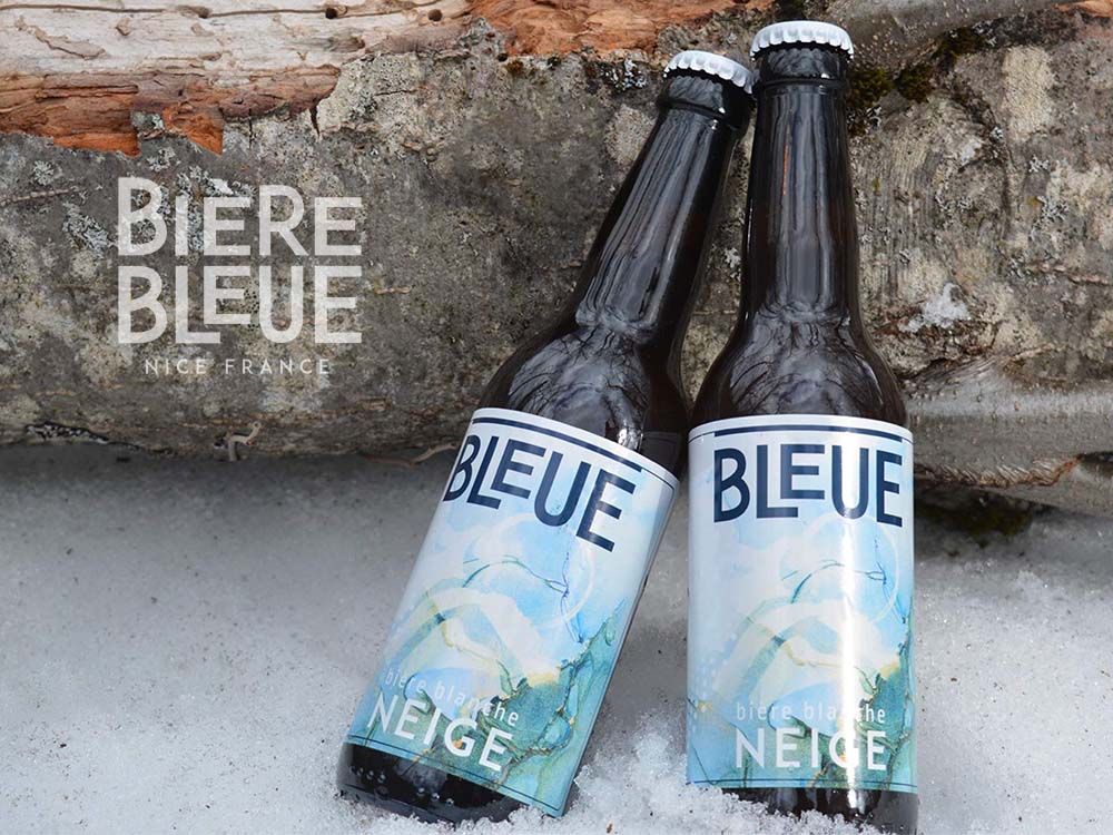 bière blanche artisanale Neige brassée à Nice France Côte d'Azur