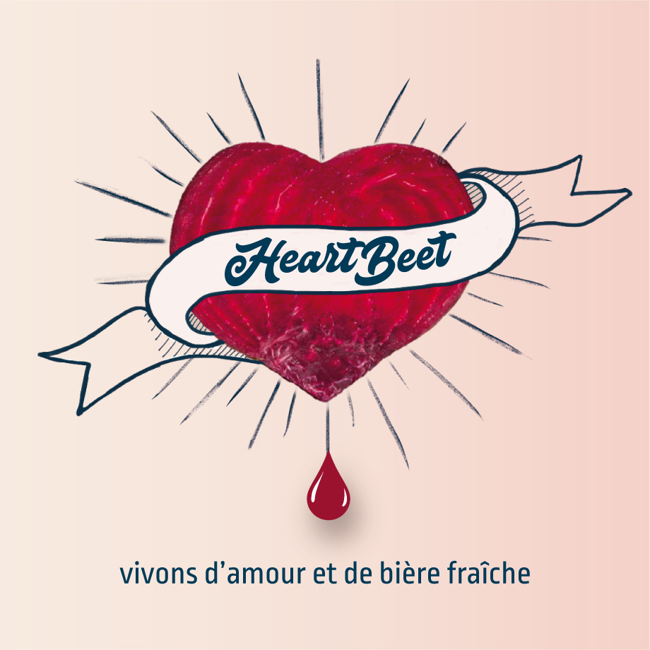 HeartBeet bi&egrave;re rousse brass&eacute;e par La Brasserie BLEUE