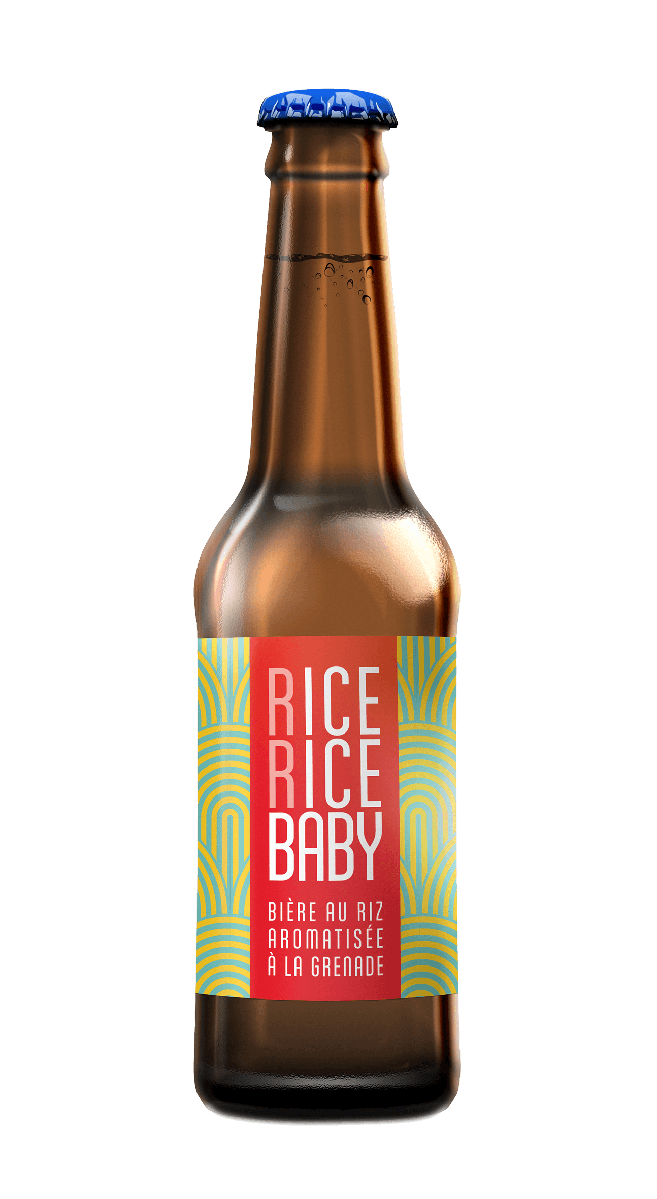 bi&egrave;re au riz brass&eacute;e par la Brasserie BLEUE