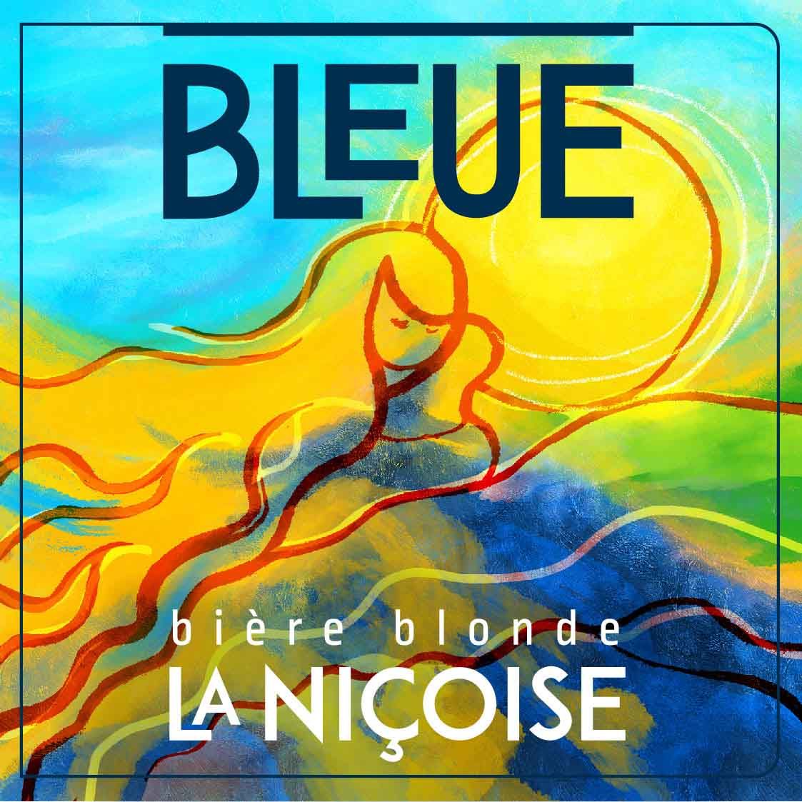 étiquette pour bière blonde La Niçoise