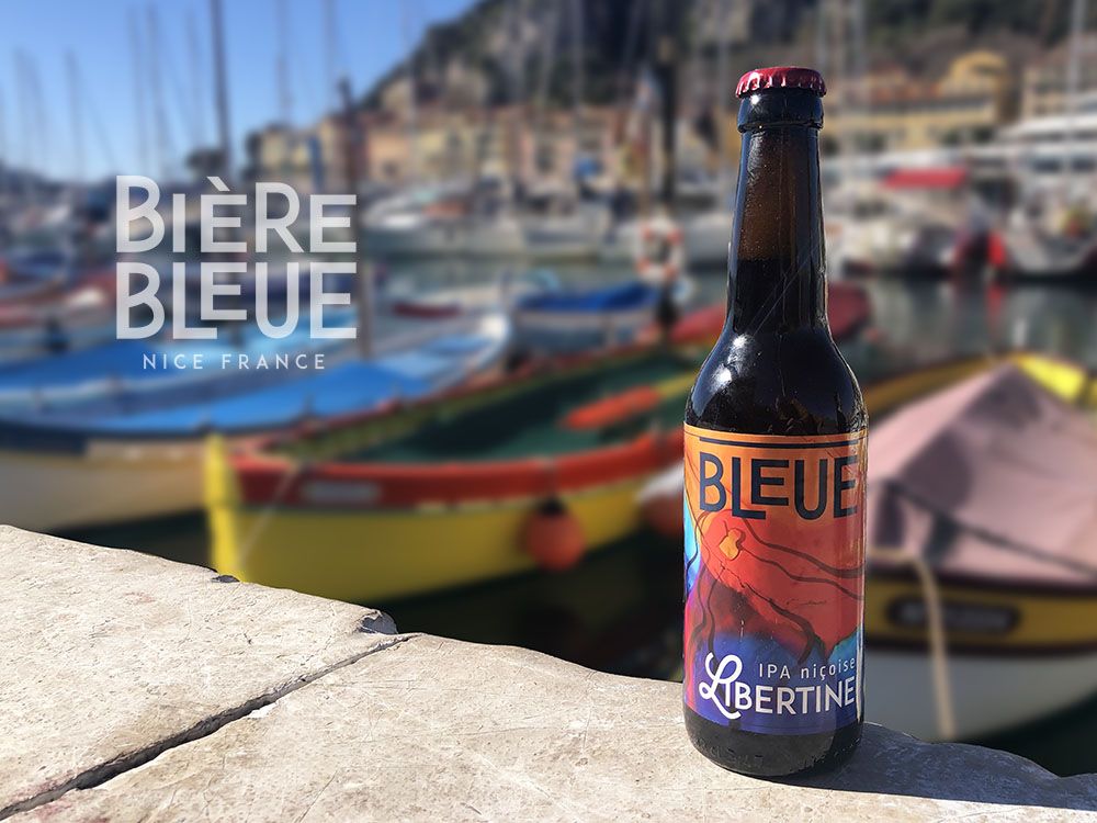 Bleue Libertine IPA bière artisanale de la Brasserie Bleue
